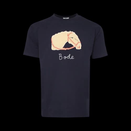 Bode Pony Applique Tee 'Midnight'