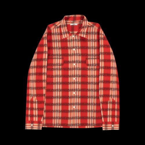 Bode Curran Stripe Long-Sleeve Shirt 'Red/Multicolor'