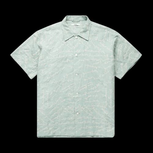 Bode Powder Signature Short-Sleeve Shirt 'Blue'