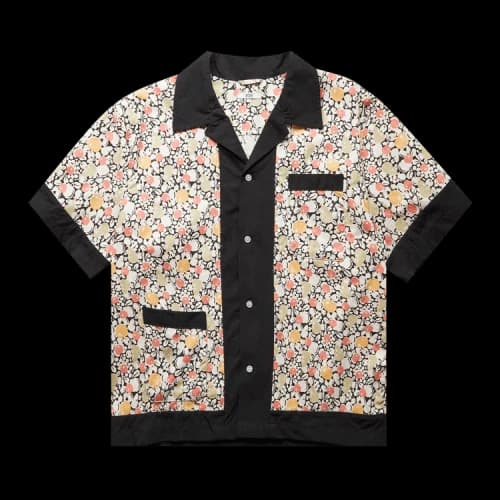Bode Pomme Fruit Short-Sleeve Shirt 'Black/Multicolor'