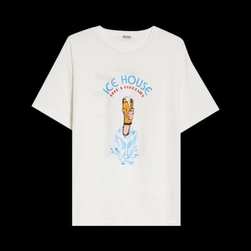 Bode Ice House Tee 'Cream'