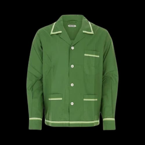 Bode Top Sheet Long-Sleeve Shirt 'Green'