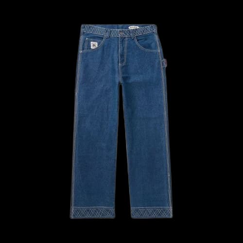 Bode Embroidered Denim Knolly Brook Trousers 'Indigo'