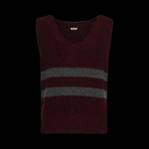 Bode Collegiate Vest 'Maron Maroon'