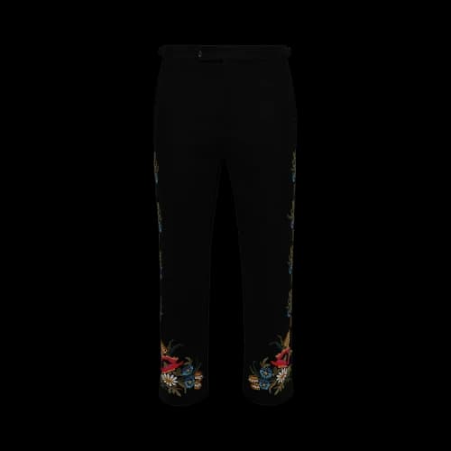 Bode Beaded Aquitaine Trousers 'Black'