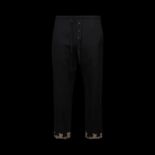 Bode Laurelist Pajama Pants 'Black'