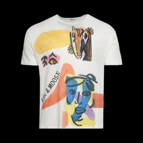 Bode Collage Tee 'Cream'