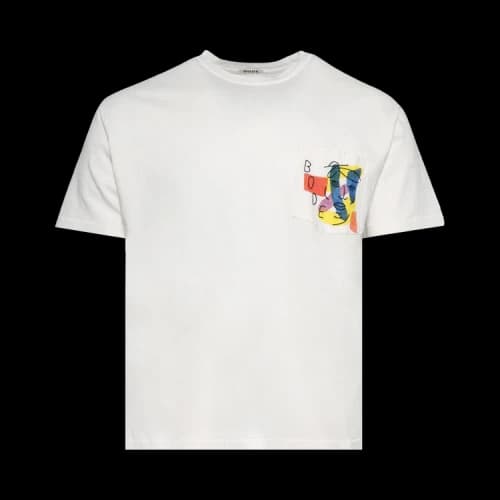 Bode Portrait Pocket Tee 'Cream'