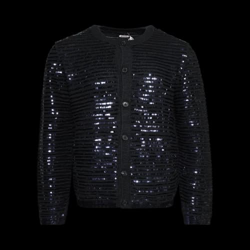 Bode Sequin Spotlight Cardigan 'Black'