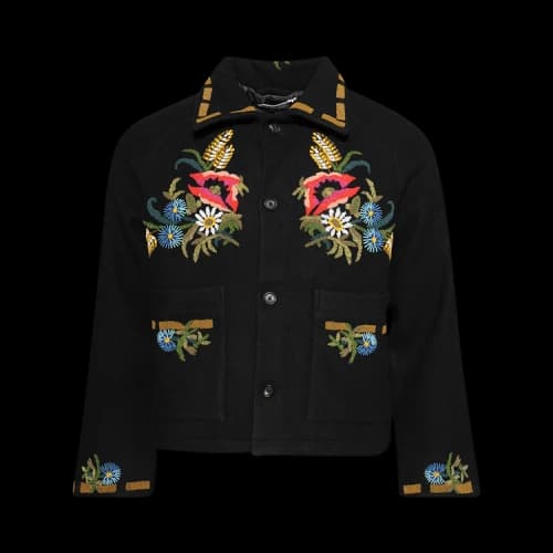Bode Beaded Aquitaine Jacket 'Black'