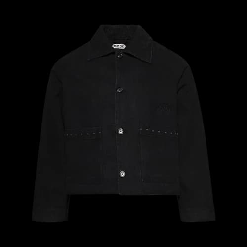Bode Embroidered Denim Jacket 'Black'