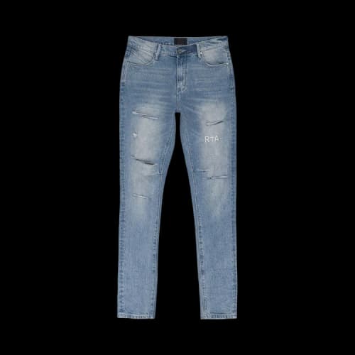 RtA Faded Distressed Skinny Jeans 'Blue'