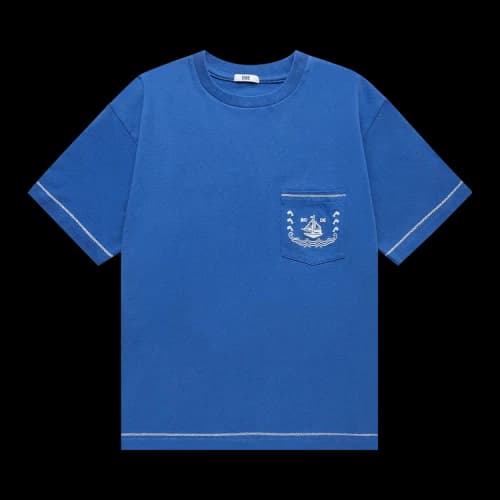 Bode Sailboat Pocket Tee 'Blue'