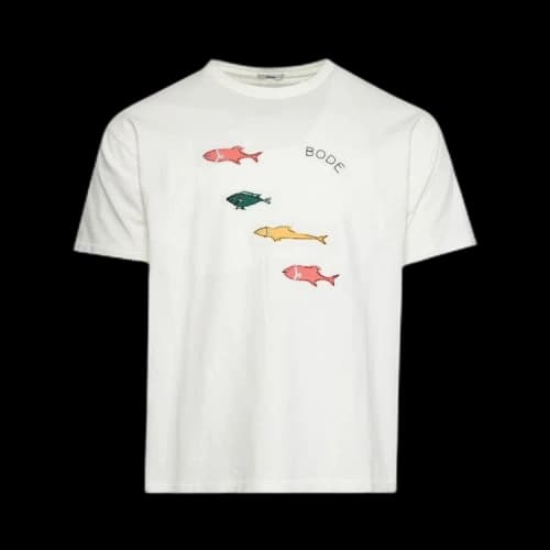 Bode Fish Tee 'Cream'