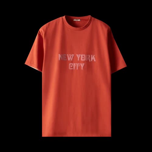 Bode Flocked Nouveau Tee 'Red'