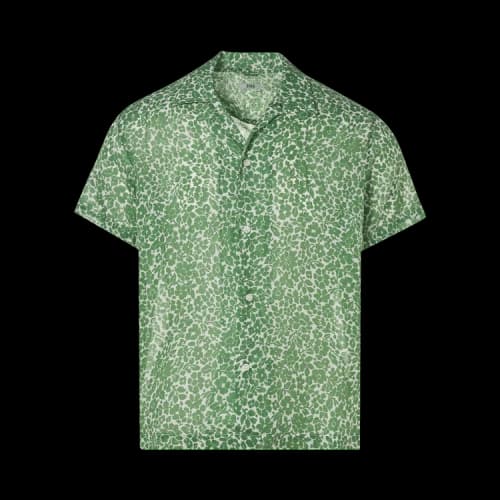Bode Green Meadow Short-Sleeve Shirt 'White/Green'