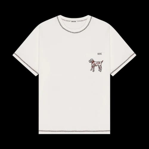 Bode Griffon Pocket Tee 'White'
