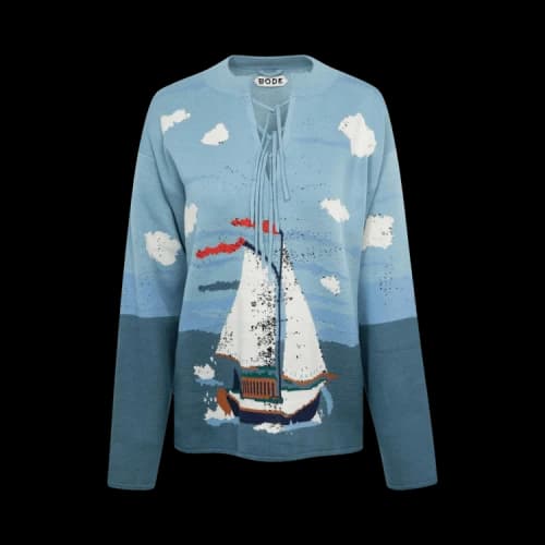 Bode Pinafore Sweater 'Blue'