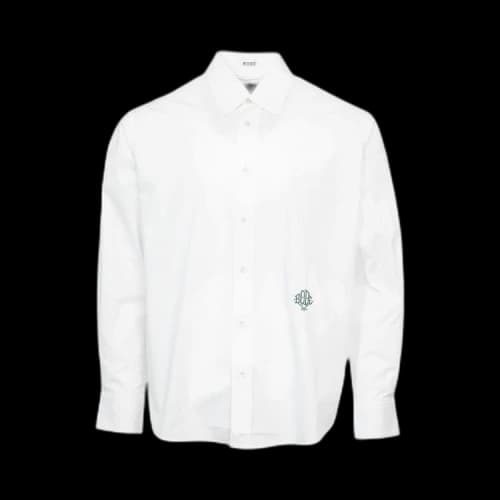 Bode Monogrammed Oxford Shirt 'White'