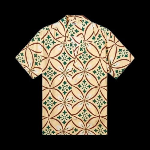 Bode Greer Short-Sleeve Shirt 'Yellow/Multicolor'