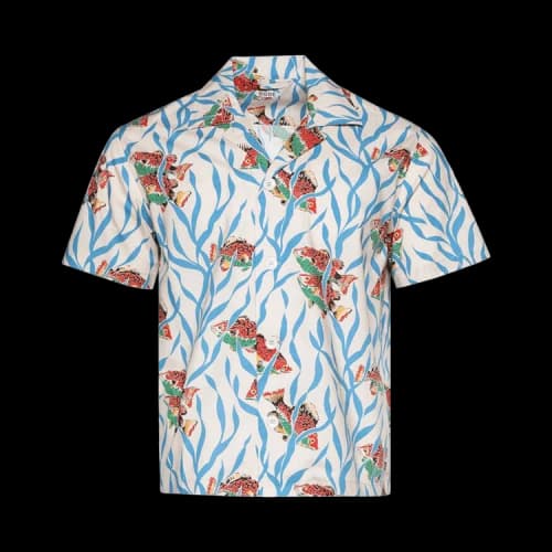 Bode Swimmers Short-Sleeve Shirt 'White/Multicolor'