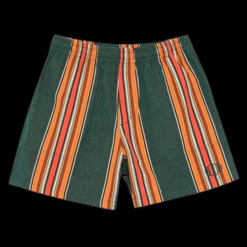 Bode Parakeet Stripe Shorts 'Green'