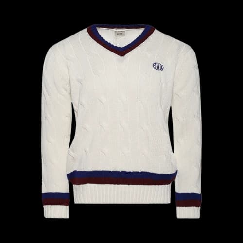 Bode Tennis Sweater 'Cream'