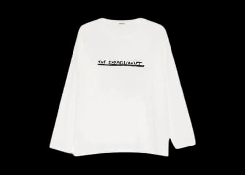 Bode Script T-shirt Cream