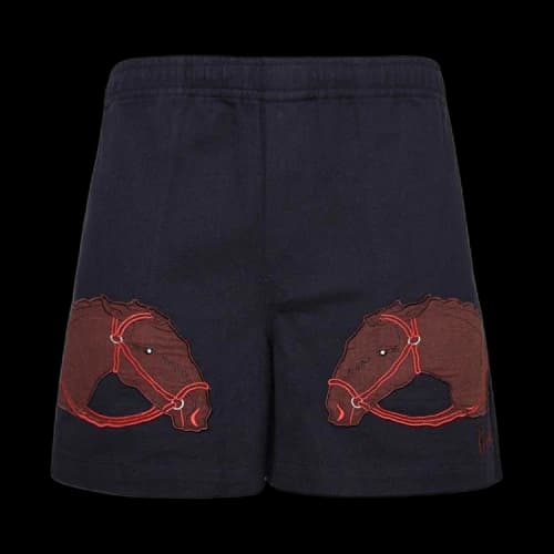 Bode Pony Applique Shorts 'Midnight'