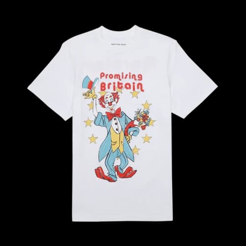 Martine Rose T-Shirt With Clown Artwork 'White'