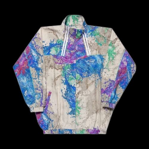 Martine Rose Oversized Track Jacket 'Grey Splash Print'