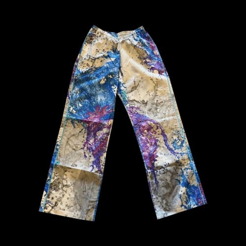 Martine Rose Wide Leg Trackpant 'Grey Splash Print'