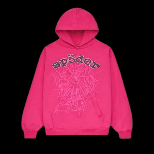 Sp5der Legacy Hoodie 'Pink/Black'