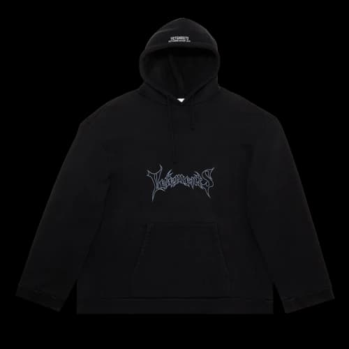 Vetements Metal Logo Hoodie 'Black'