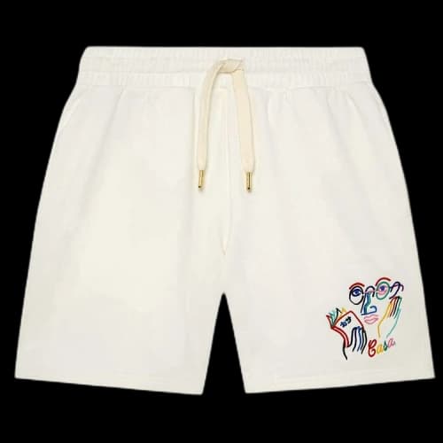 Casablanca Fujita San Embroidered Sweatshort 'Off White'
