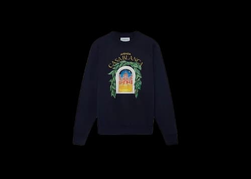 Casablanca Avenida Sweatshirt Navy Blue