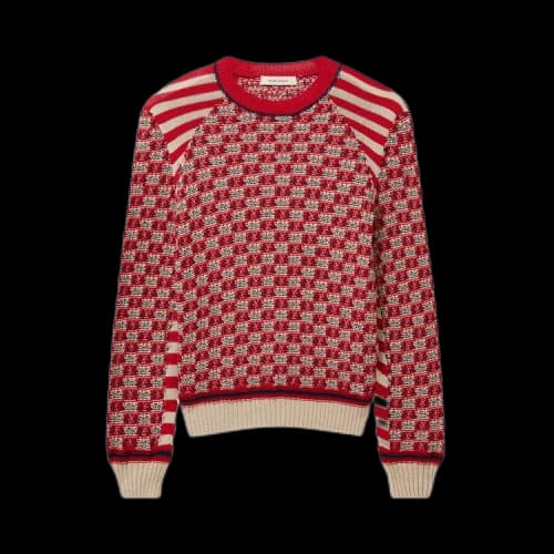 Wales Bonner Unity Sweater 'Red/Ivory'