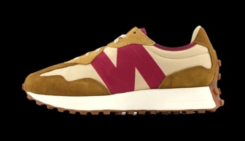 New Balance 327 Tan Burgundy