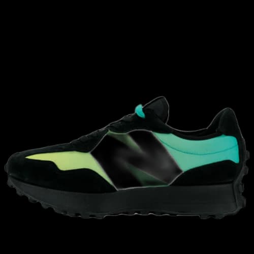 New Balance 327 'Black Yellow Green'