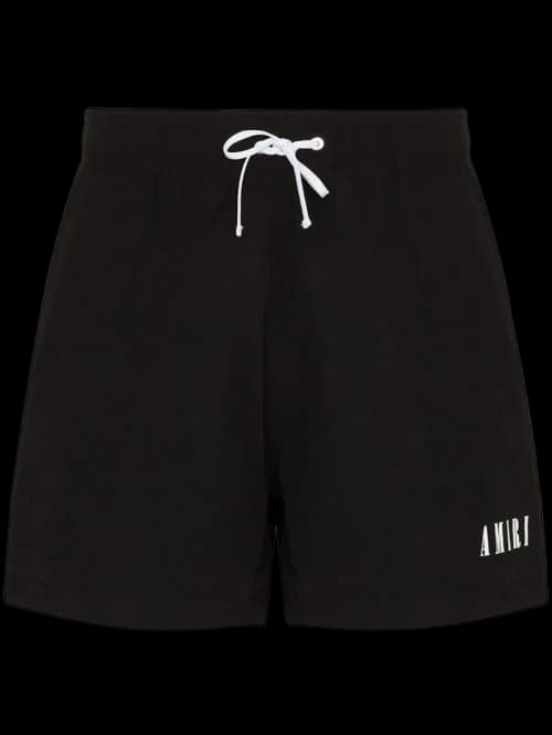 AMIRI Logo Swim Shorts Black