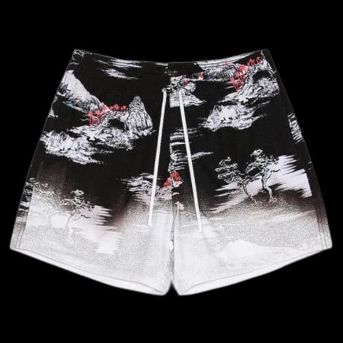 Amiri Aloha Beach Cabana Short 'Black'