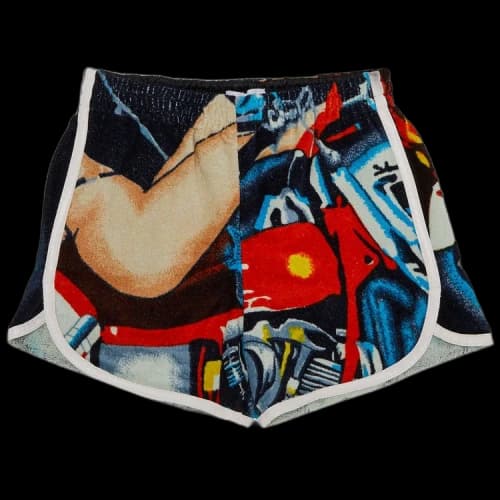 Marine Serre Regenerated Jersey Jacquard Towels Shorts 'Multicolor'