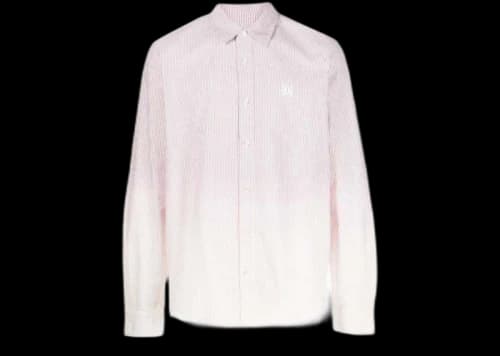 AMIRI Bleach Oxford Shirt Red