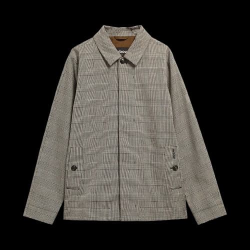 Barbour Modern Short Lorden Showerproof Mac 'Prince Of Wales Check'