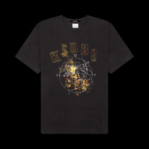 Ksubi Diagrams Biggie T-Shirt 'Faded Black'