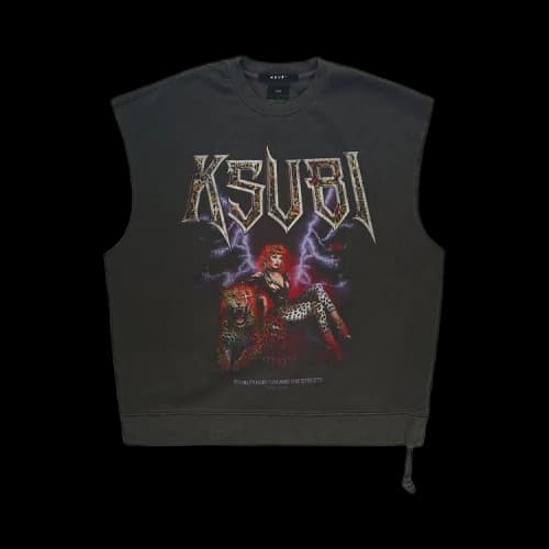 Ksubi Kingdom Slash Crewneck 'Faded Black'