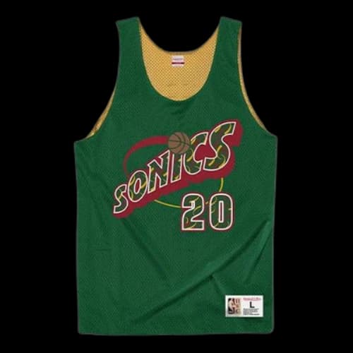 Mitchell & Ness Reversible Mesh Tank 'Seattle SuperSonics - Gary Payton 1995-96'