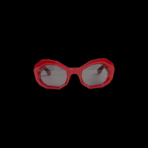 Amiri Honeycomb Sunglasses 'Red'