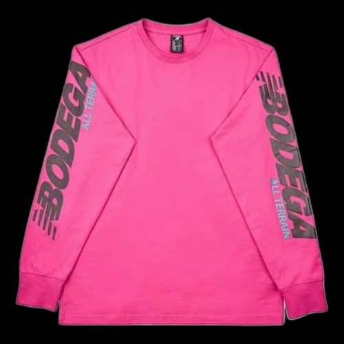 New Balance x Bodega Xracer Long Sleeve T-Shirt 'Pink'