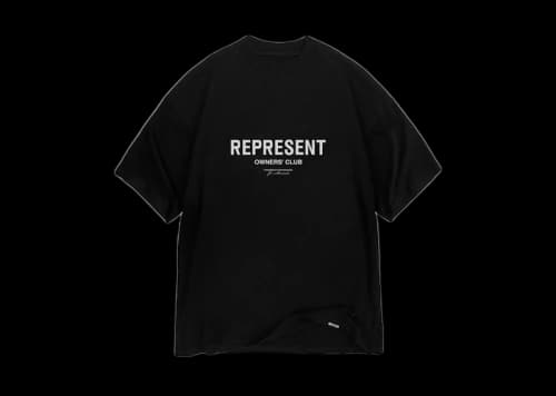 Represent Owners Club Front T-Shirt Black